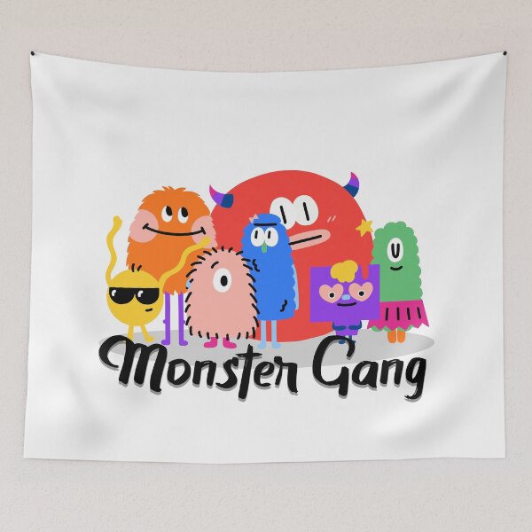 Item preview, Party monster, Monster Gangster, Monster Gifts, Monster Family designed and sold by ARTsPlural.