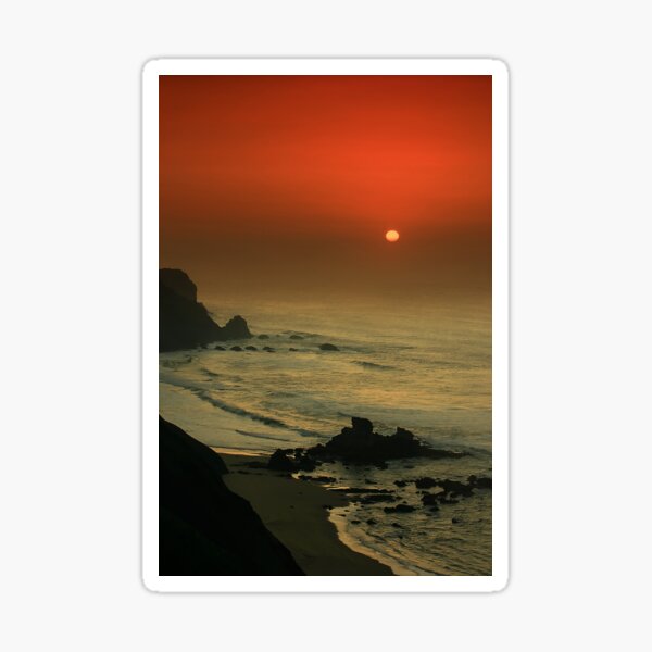 Castelejo Beach Sunset Sticker