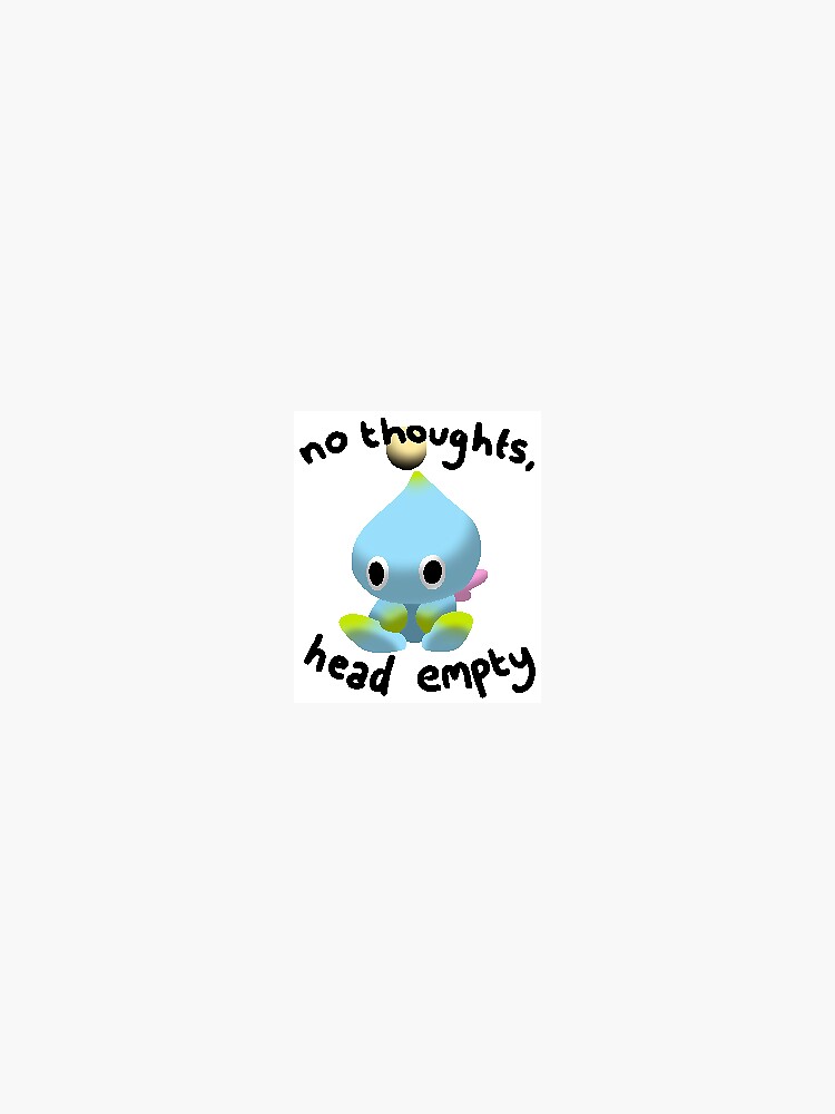 Thumbnail 3 of 3, Magnet, no thoughts, head empty chao designed and sold by DoctorLewin.