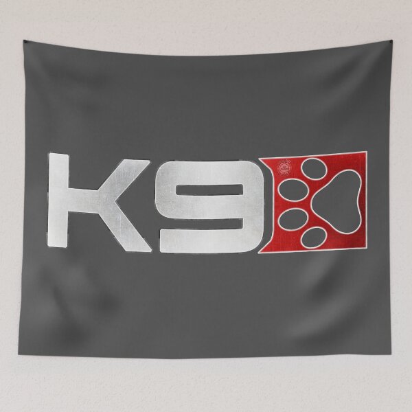 Item preview, K9 - A Parody Mass Effect N7 Logo (Metalic White) designed and sold by Visual Resolutions.