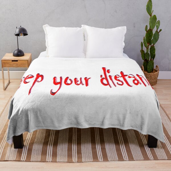 Item preview, The inscription KEEP YOUR DISTANCE on a transparent background designed and sold by Murza.