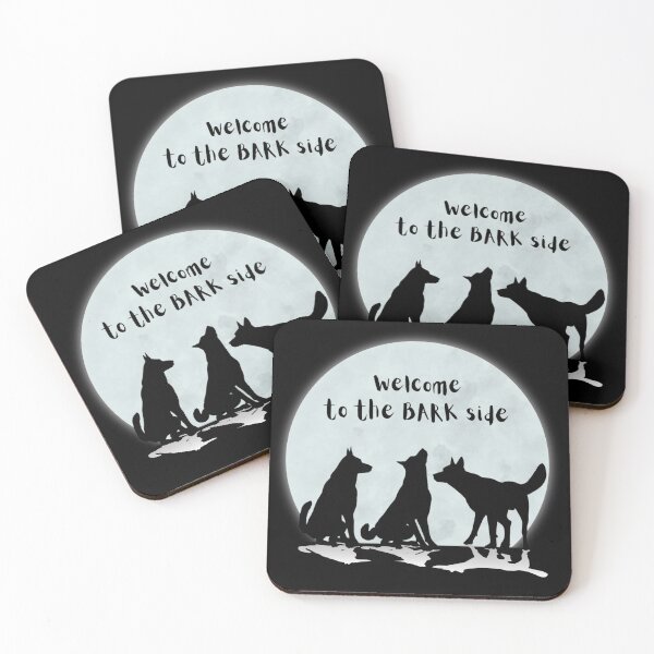 Item preview, Welcome To The Bark Side Dog Silhouette designed and sold by LynHebb.
