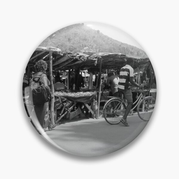 Item preview, Bicycle at the market in black and white  designed and sold by Weather gifts .