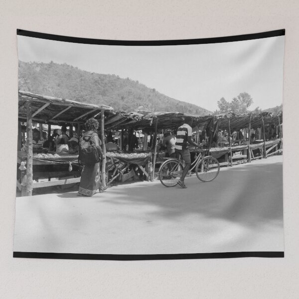 Item preview, Bicycle at the market in black and white  designed and sold by Weather gifts .