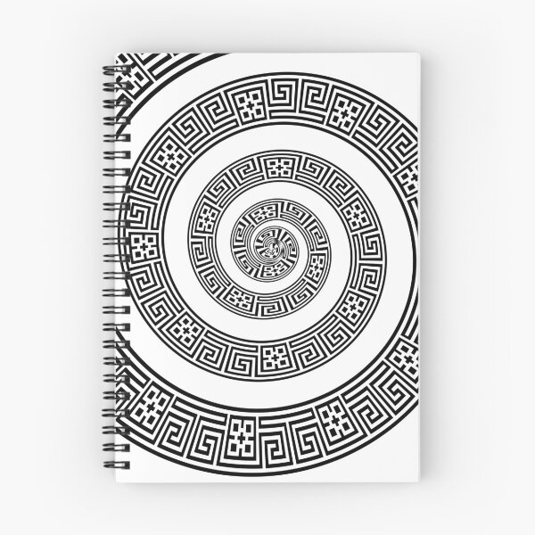 Artikelvorschau, Griechische Designs: Full Spiral C Black entworfen und verkauft von DigitalHeadache.