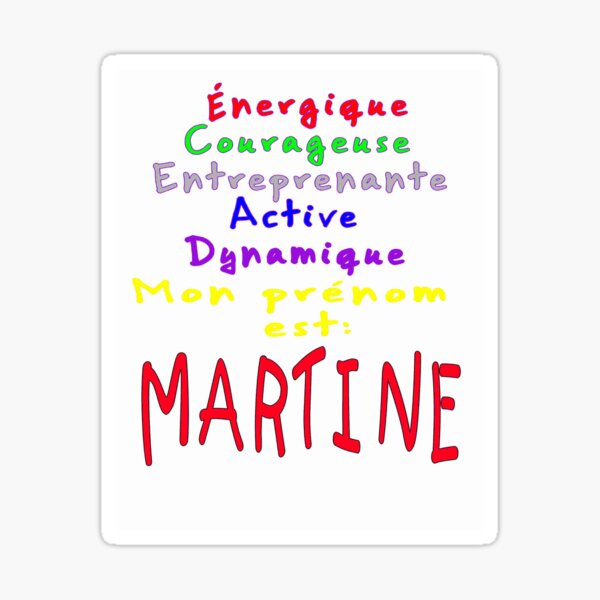 Martine Stickers Redbubble