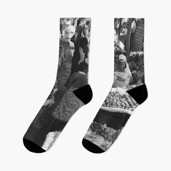 Item preview, A day at the market in black and white  designed and sold by Weather gifts .
