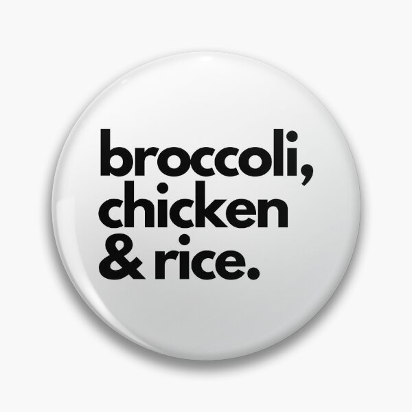 Item preview, Broccoli, Chicken & Rice Text designed and sold by CalledEclectic.