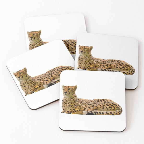 Item preview, Cheetah polygon animal nature predator designed and sold by PaulPolygonart.