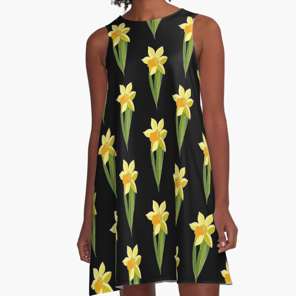 daffodil print dress
