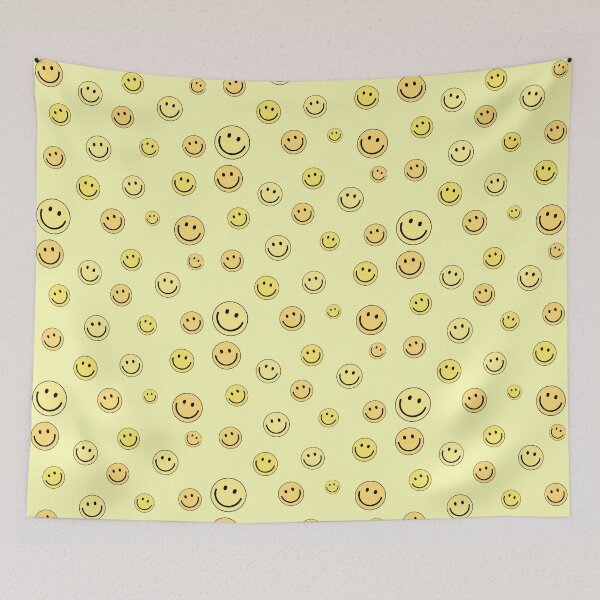Item preview, Happy Smiley Emoji Faces Pattern Set Yellow Color designed and sold by Barolina.
