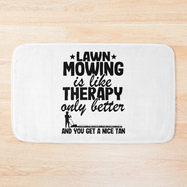 Item preview, Lawn Mowing Is Like Therapy Gardening Quote Gift Mowing Dad designed and sold by Stronzi.