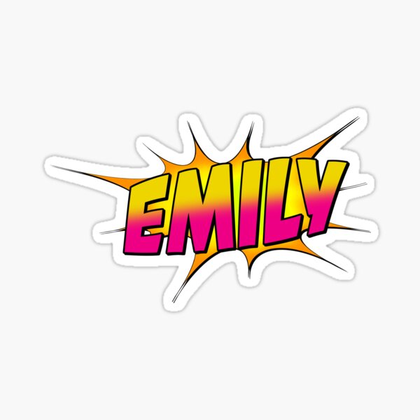 Emily Sticker For Sale By Rogue Design Redbubble