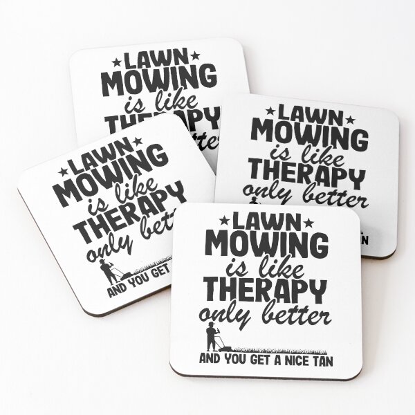 Item preview, Lawn Mowing Is Like Therapy Gardening Quote Gift Mowing Dad designed and sold by Stronzi.