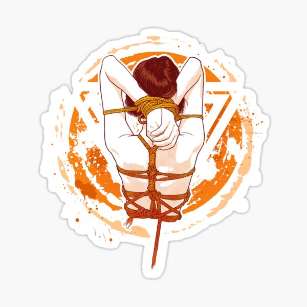 Shibari artwork - Rope art Sticker