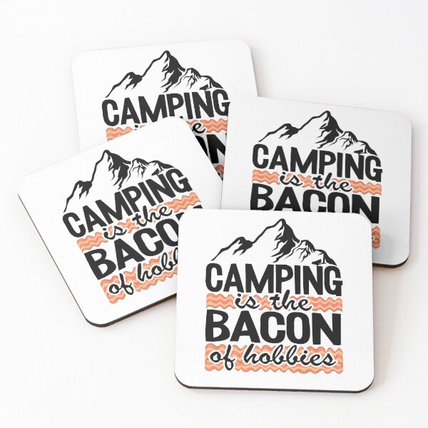 Item preview, Camping Is The Bacon Of Hobbies Funny Outdoor Gift Vintage designed and sold by Stronzi.