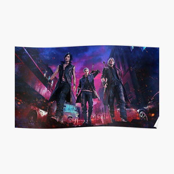 Devil May Cry 5 Poster - Nero, Dante, V Poster