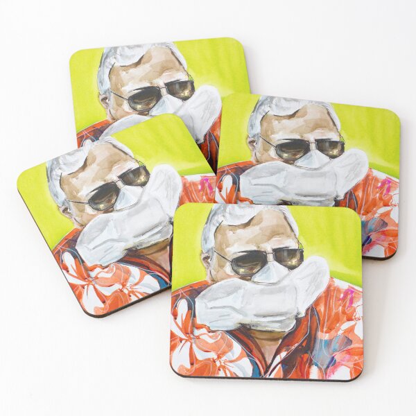 Item preview, "The bandage" painting drawing illustration corona mask fun designed and sold by Anna Härtelt.