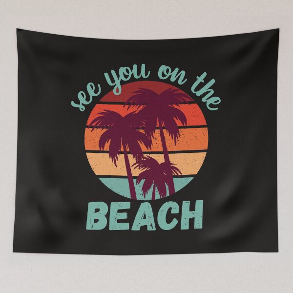 Item preview, See You on the Beach Turquoise Text designed and sold by Labradoodlesetc.