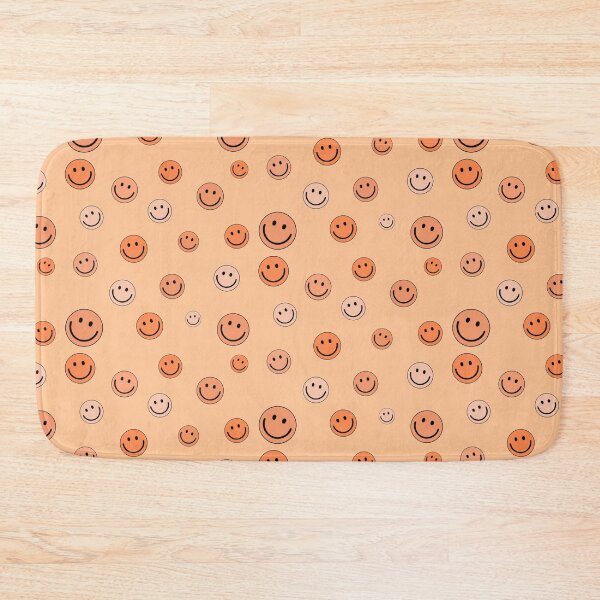 Item preview, Happy Smiley Emoji Faces Pattern Set Orange Color designed and sold by Barolina.