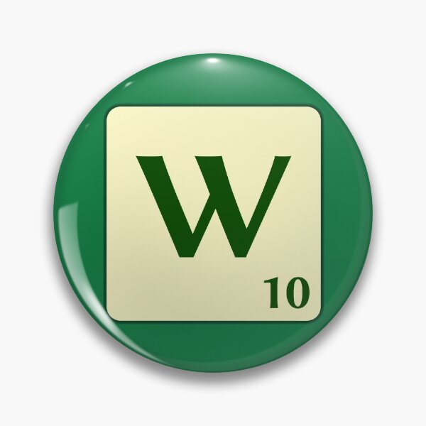 Item preview, Scrabble token of the W 10 points designed and sold by fgrdisseny.
