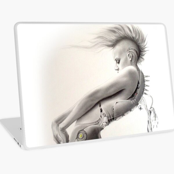 Cyber Punk Girl Laptop Skin