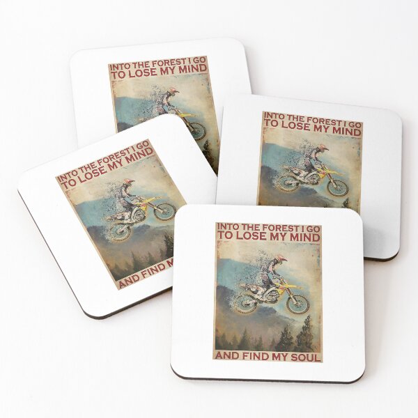 Item preview, Motocross Illusion Into the Forest I Lose My Mind And Find My Soul Poster designed and sold by Chmielewska.