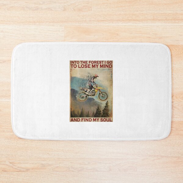 Item preview, Motocross Illusion Into the Forest I Lose My Mind And Find My Soul Poster designed and sold by Chmielewska.