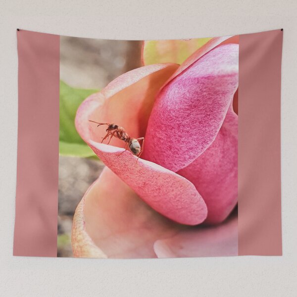 Item preview, Pink magnolia and ant designed and sold by orangerinka.