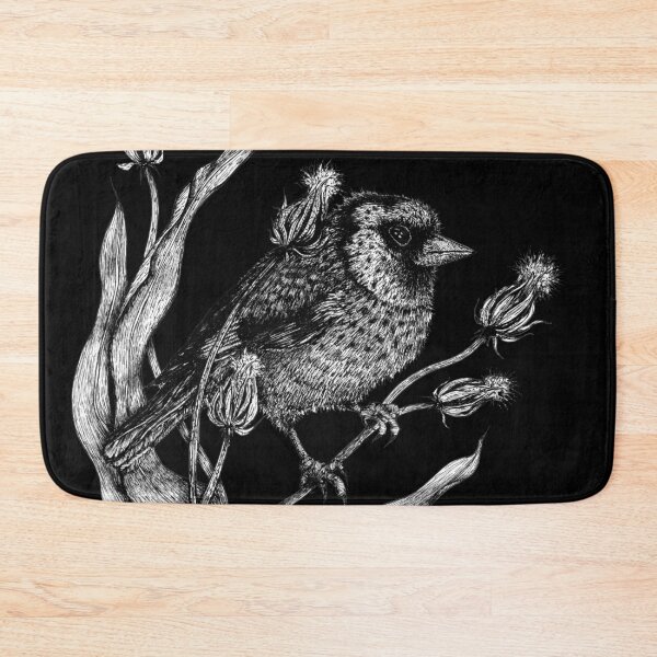 Item preview, Sweet bird Dorothee with plant black designed and sold by Susanne Margarete Lutz.