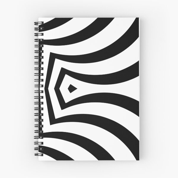 Item preview, Mirrored curves in black and white pattern designed and sold by Treemonk.
