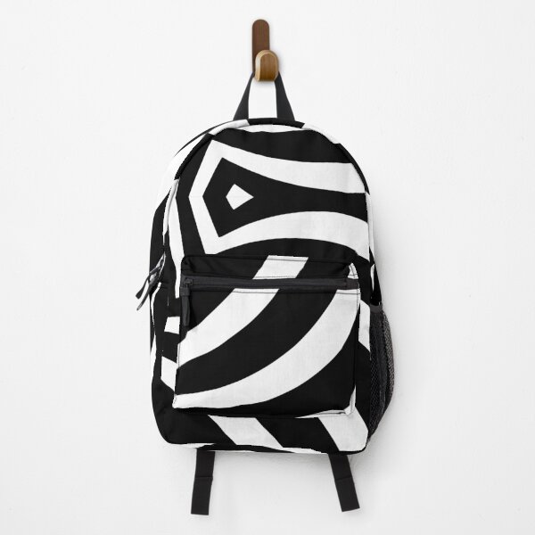 Item preview, Mirrored curves in black and white pattern designed and sold by Treemonk.