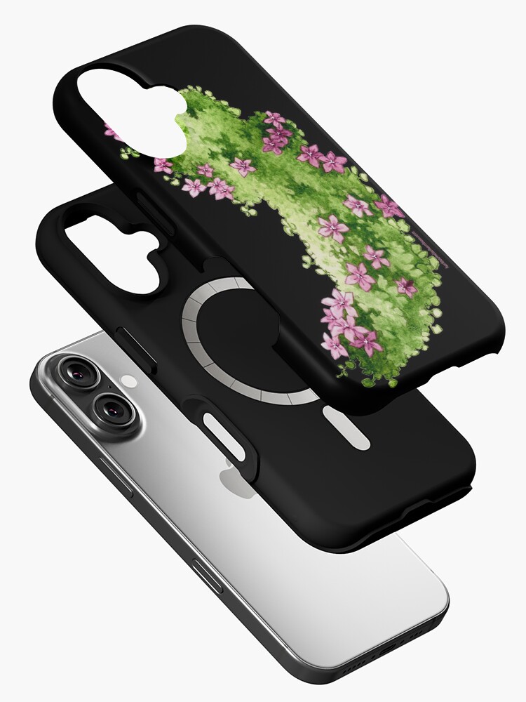 Aperçu 2 sur 4. Coque iPhone avec l'œuvre Campanules des Murailles créée et vendue par ChemineHerisson.