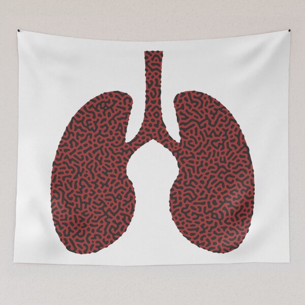Item preview, Turing Pattern Lungs (Red Black) designed and sold by John Uttley.