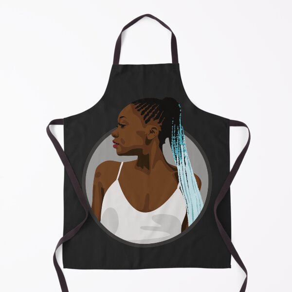 Item preview, Black Woman with Braids | Nova - Original (Dark Background) designed and sold by ladyfacecreates.