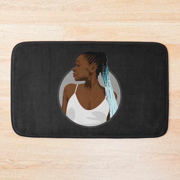 Item preview, Black Woman with Braids | Nova - Original (Dark Background) designed and sold by ladyfacecreates.