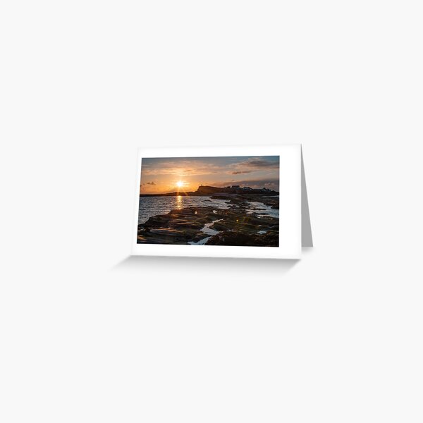 Walk Into the Sun at Hilbre Island Greeting Card