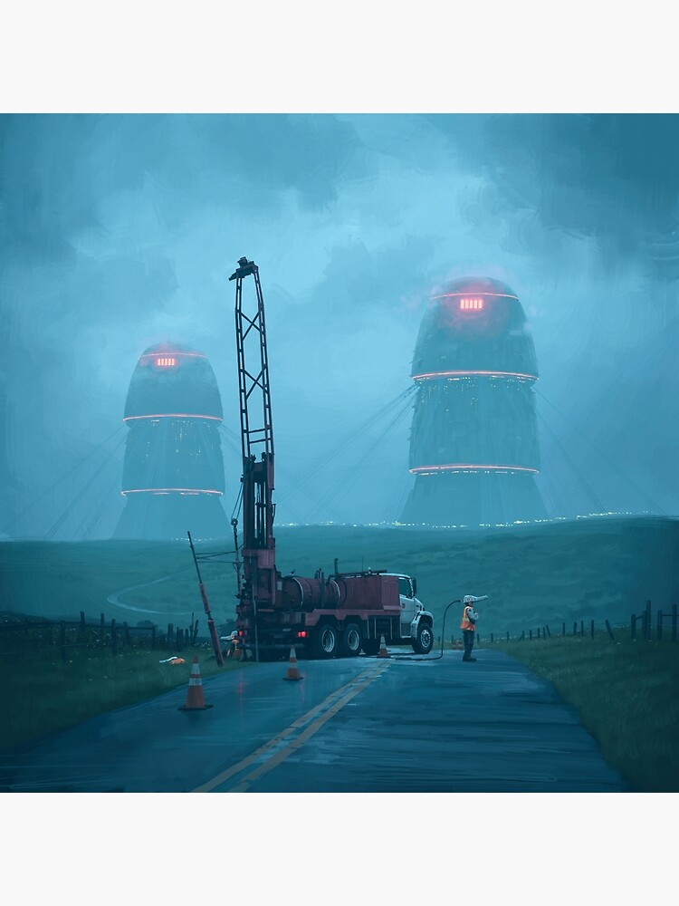 Roadwork by simonstalenhag