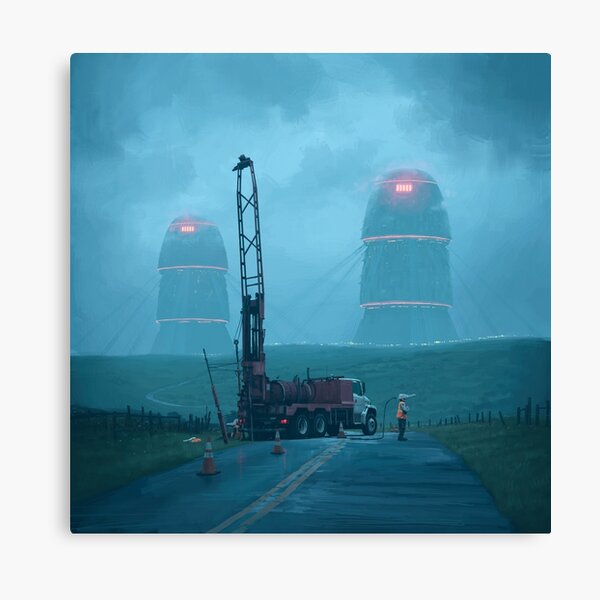 Roadwork Canvas Print