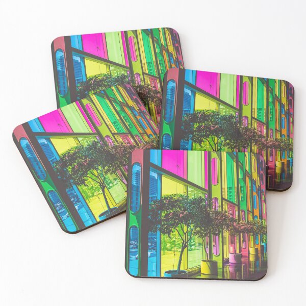Item preview, Colorful City Windows with Plants designed and sold by KisDes.