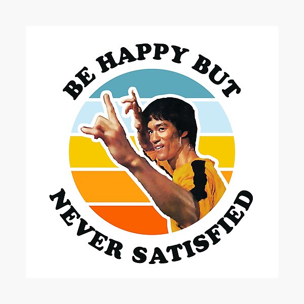 Item preview, Be Happy But Never Satisfied Sunset designed and sold by ProjecTees.