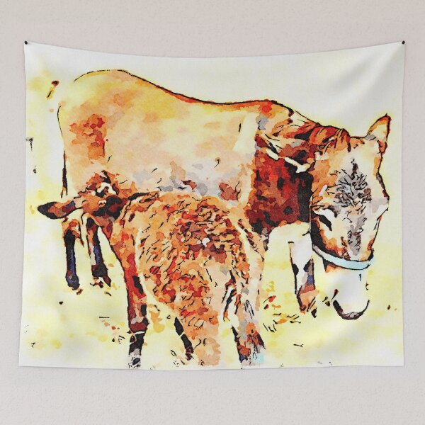 Item preview, Female donkey breastfeeds the puppy designed and sold by Giuseppe Cocco.