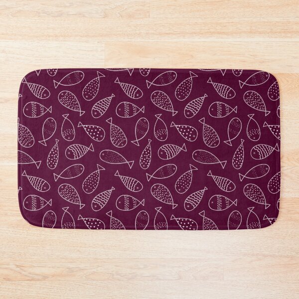 Item preview, Fishing Doodle on Dark Pink designed and sold by The Wellington Boot.
