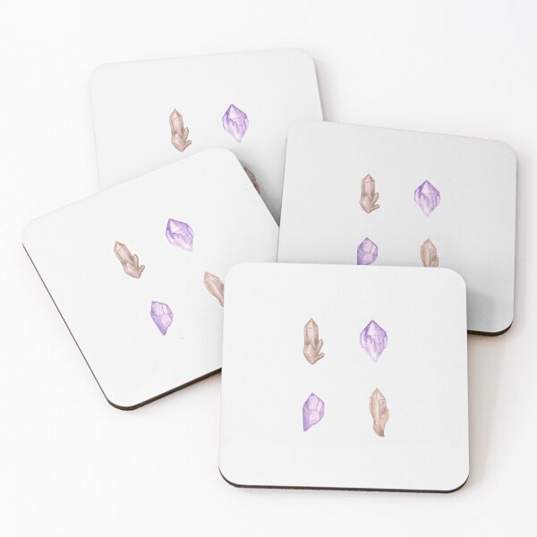 Item preview, Watercolor Smoky Quartz and Amethyst Sticker Pack designed and sold by MarssyMT.