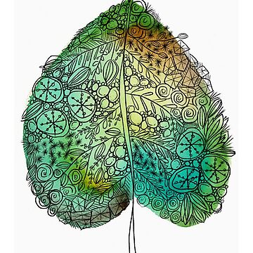 Artwork thumbnail, Lone leaf by Dyan Burgess
