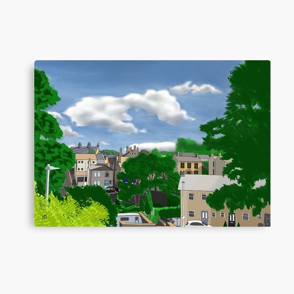 Veiw Across Lane Head Road Canvas Print
