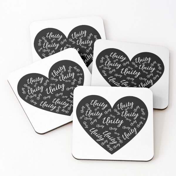 Item preview, Unity Quote Heart Black and White designed and sold by TrendyArtPrints.