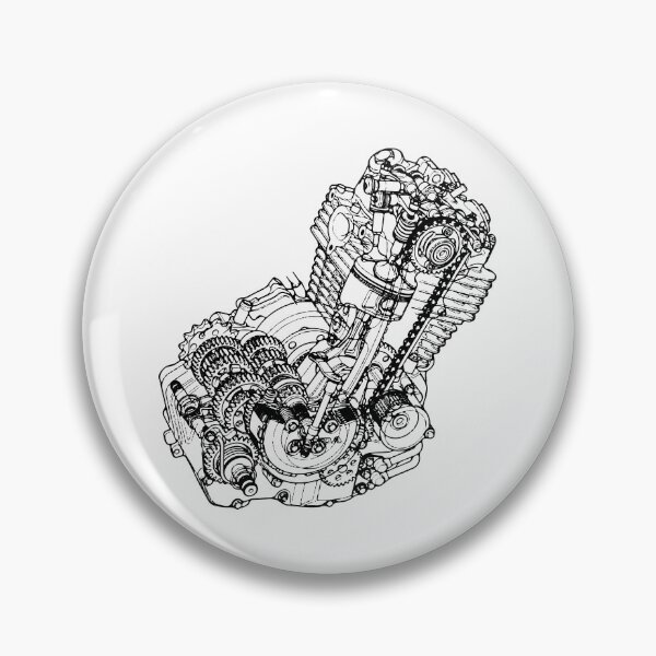 Artikelvorschau, Honda RFVC XR 400 600 650 DOMINATOR RFVC Motordiagramm entworfen und verkauft von MOD DOM.