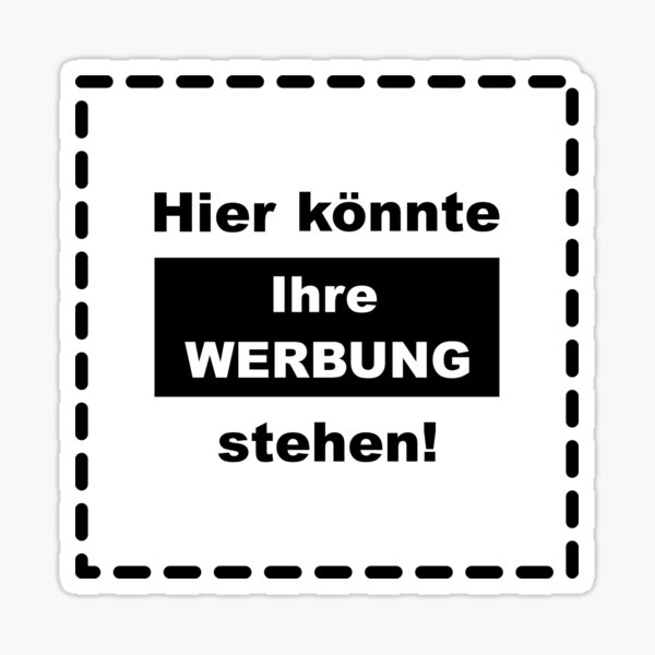 Here could be your advertising! Sticker