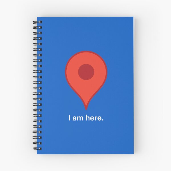 Item preview, I Am Here - Map Pointer Pin (white text) designed and sold by STUDIO-72.